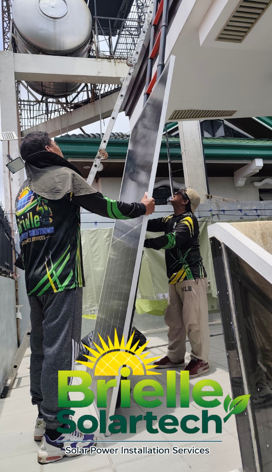 Brielle Solartech installation field photo