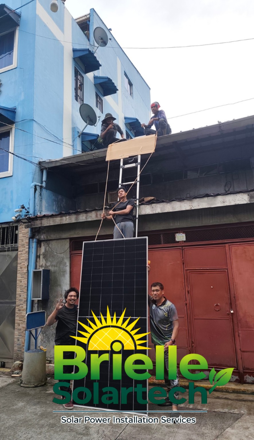 Brielle Solartech installation field photo
